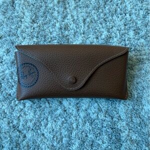Ray-Ban Brown Leather Sunglasses Case